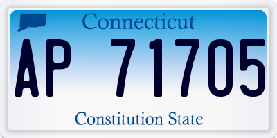 CT license plate AP71705