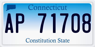 CT license plate AP71708