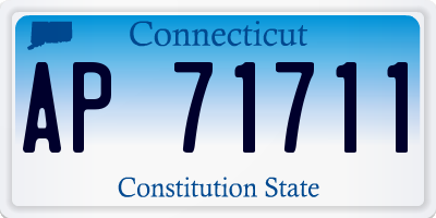 CT license plate AP71711