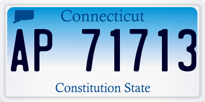 CT license plate AP71713