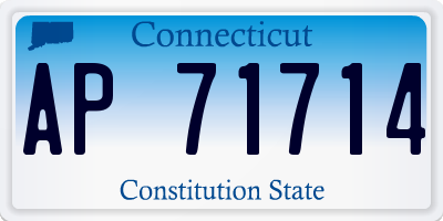 CT license plate AP71714