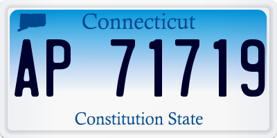 CT license plate AP71719
