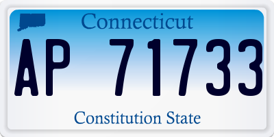 CT license plate AP71733