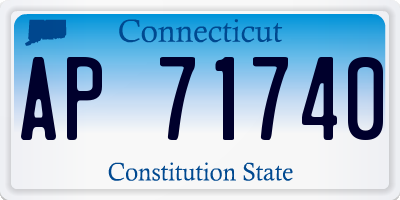 CT license plate AP71740