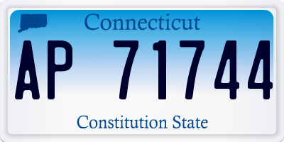 CT license plate AP71744