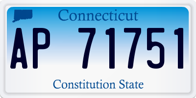 CT license plate AP71751