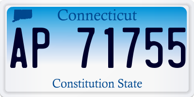 CT license plate AP71755