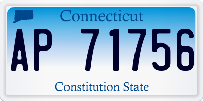 CT license plate AP71756