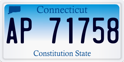 CT license plate AP71758