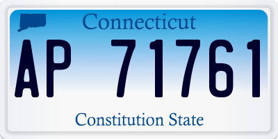 CT license plate AP71761