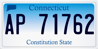 CT license plate AP71762