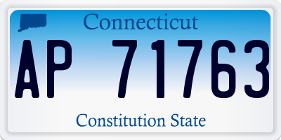 CT license plate AP71763