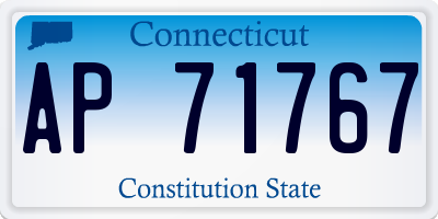 CT license plate AP71767