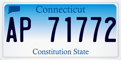 CT license plate AP71772