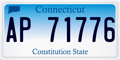CT license plate AP71776