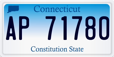 CT license plate AP71780
