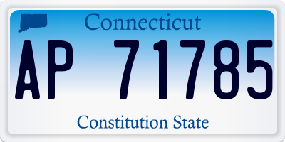 CT license plate AP71785