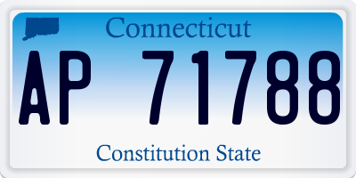 CT license plate AP71788