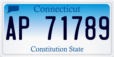 CT license plate AP71789
