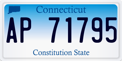 CT license plate AP71795