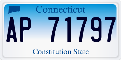 CT license plate AP71797