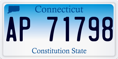 CT license plate AP71798