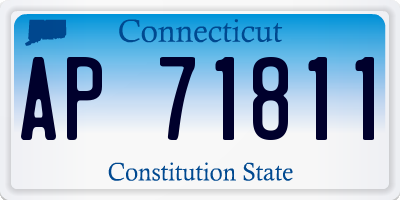 CT license plate AP71811