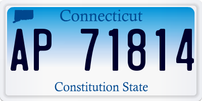 CT license plate AP71814