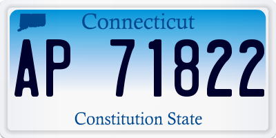 CT license plate AP71822