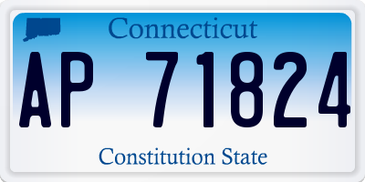 CT license plate AP71824