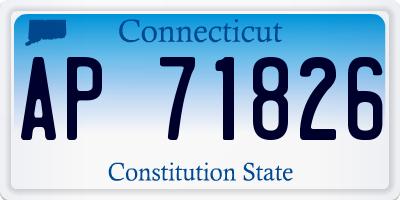 CT license plate AP71826