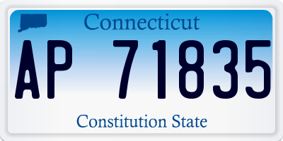 CT license plate AP71835