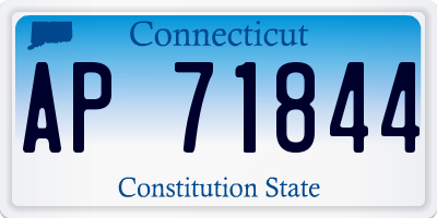 CT license plate AP71844