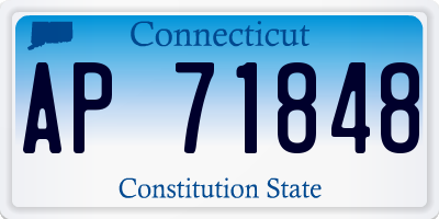 CT license plate AP71848