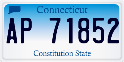 CT license plate AP71852