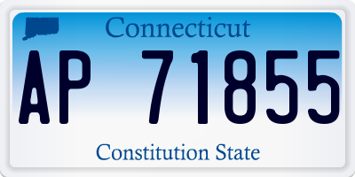 CT license plate AP71855