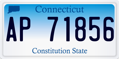 CT license plate AP71856