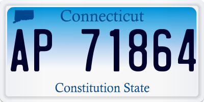 CT license plate AP71864