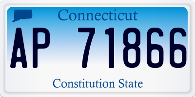 CT license plate AP71866