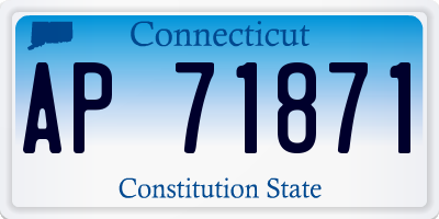 CT license plate AP71871