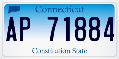 CT license plate AP71884