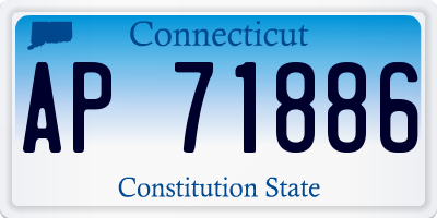 CT license plate AP71886