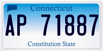 CT license plate AP71887