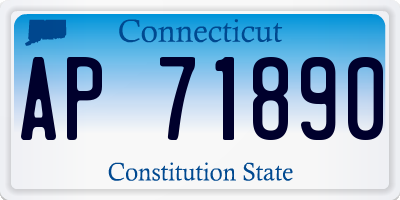 CT license plate AP71890
