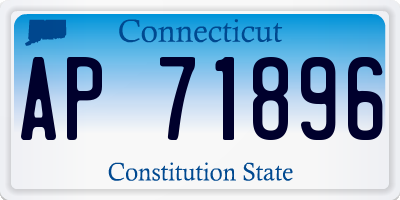 CT license plate AP71896