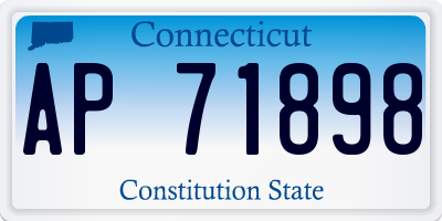 CT license plate AP71898