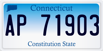 CT license plate AP71903