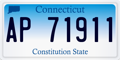 CT license plate AP71911