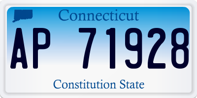 CT license plate AP71928