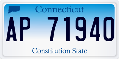 CT license plate AP71940